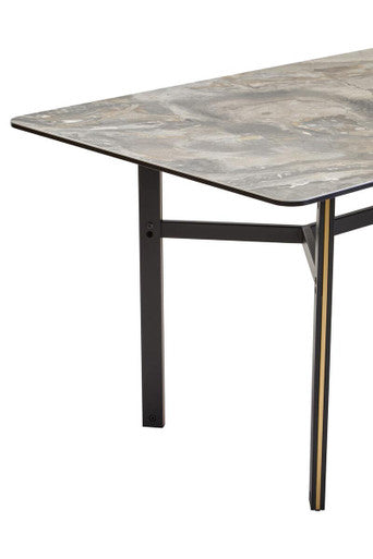 Imperia Ceramic Marble Effect Rectangular Dining Table