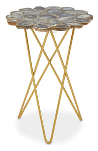 Jaipur Side Table with Agate Top