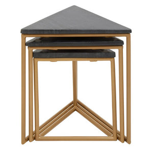 Varana Nest Of Three Triangular Tables