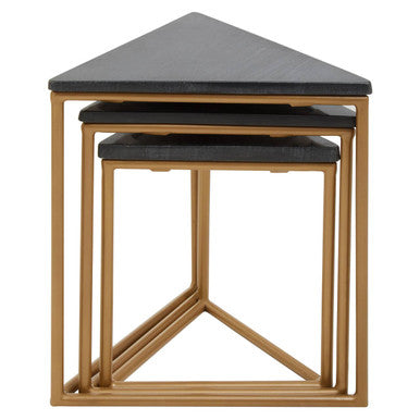 Varana Nest Of Three Triangular Tables