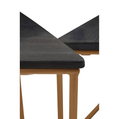Varana Nest Of Three Triangular Tables