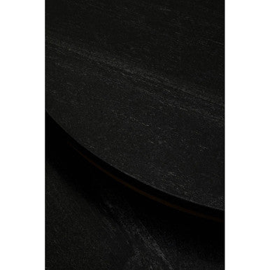 Varana Nest Of Two Black Marble Top Round Tables