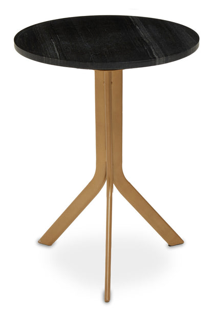 Varana Round Black Marble Top Table