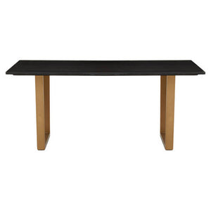 Varana Black Marble Top Rectangular Dining Table