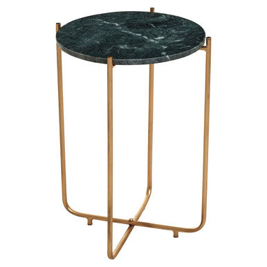 Mandoli Green Marble Side Table