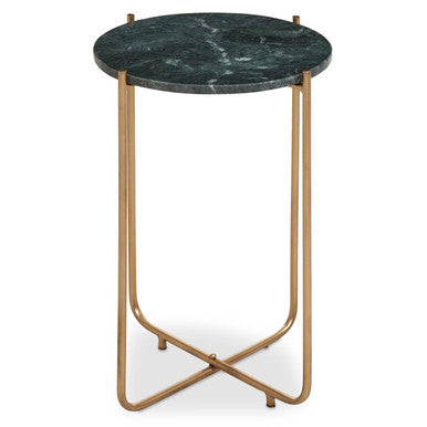 Mandoli Green Marble Side Table