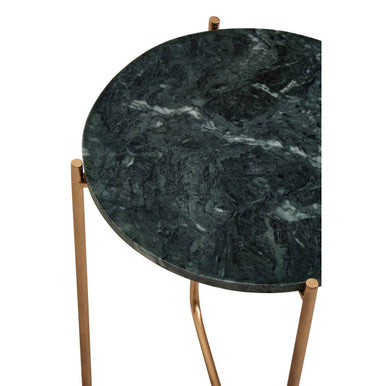 Mandoli Green Marble Side Table