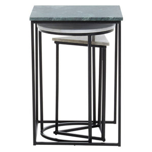 Mandoli Nest Of 3 Assorted Marble Tables