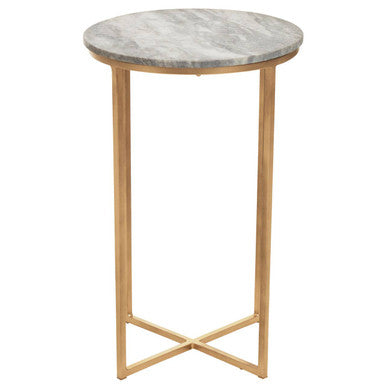 Mandoli Natural Marble Side Table