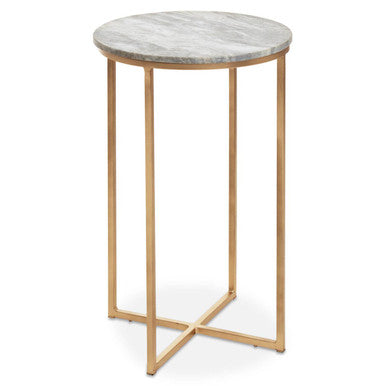 Mandoli Natural Marble Side Table