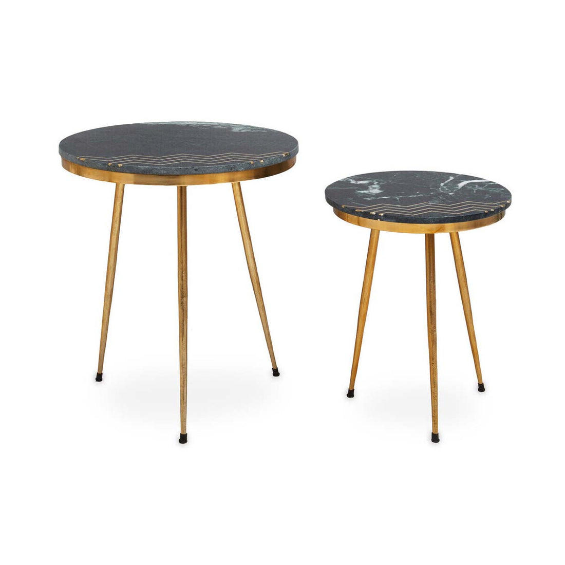 Nirav Green Marble Side Table