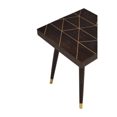 Naro Mango Wood And Gold Tip Legs Side Table