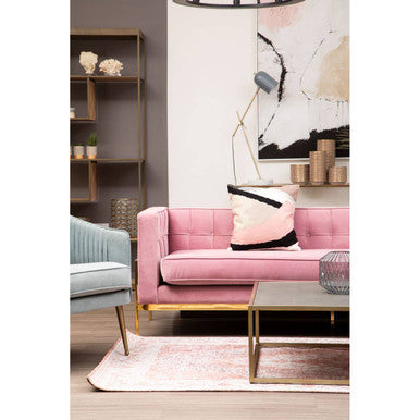 Novi Glass And Gold Frame Console Table