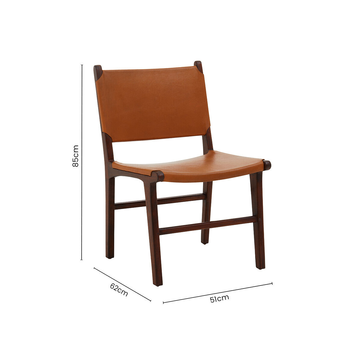 Inca Antique Brown Leather Chair - Image 11