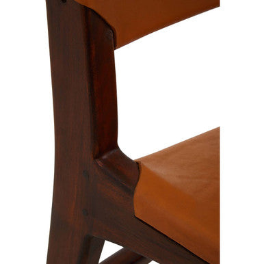 Inca Antique Brown Leather Chair - Image 10