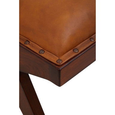 Inca Tan Leather Bench - Image 9