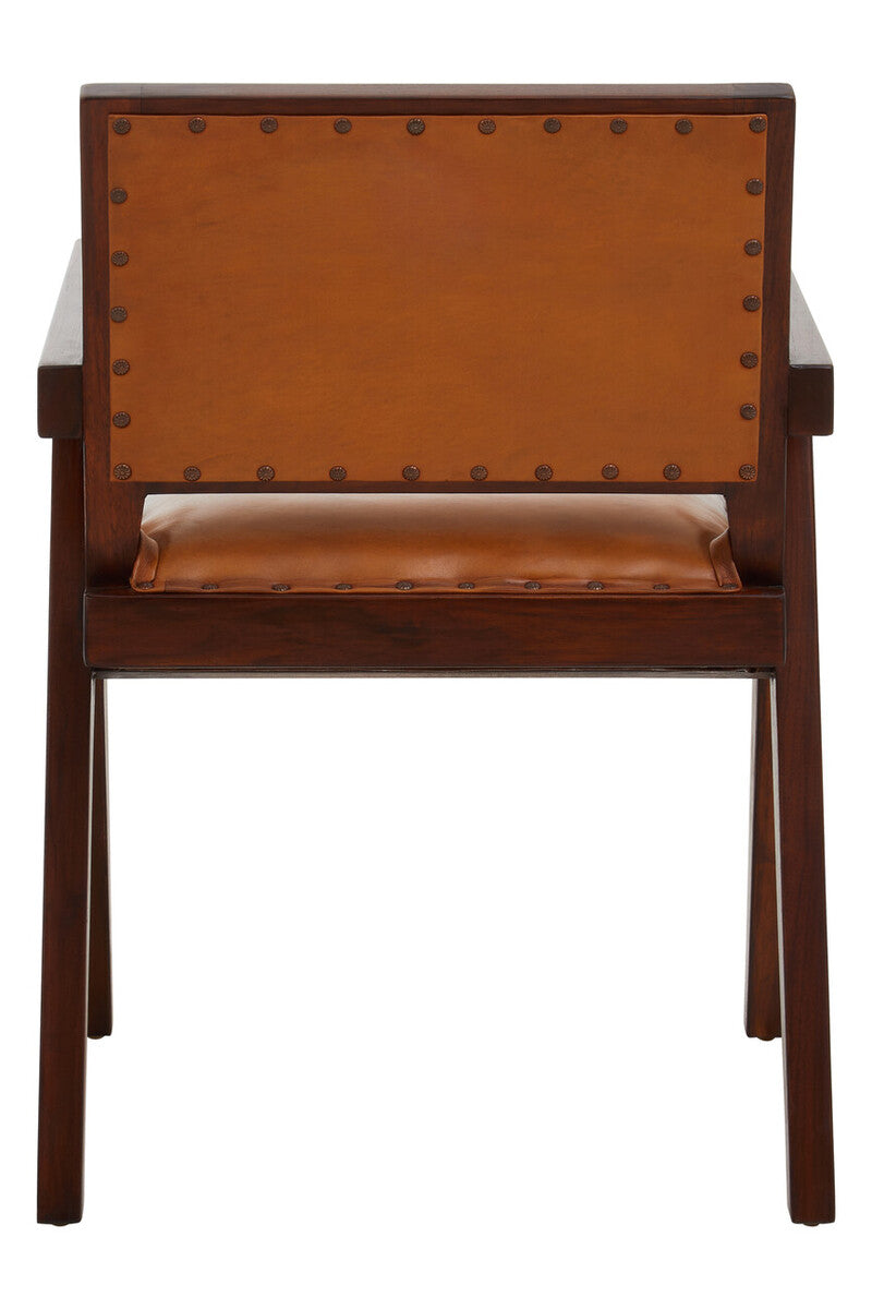 Inca Tan Leather Dining Chair - Image 7