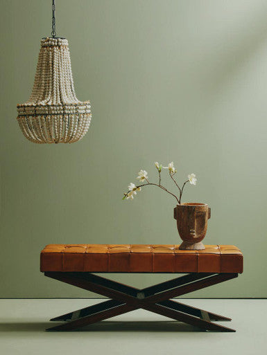 Inca Bench With Cross Base