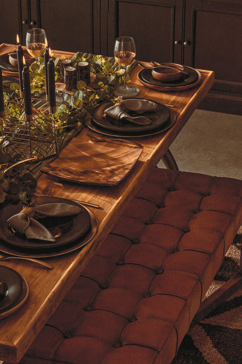 Inca Bench With Wooden Base