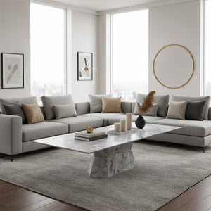 Spezia Grey Marble Coffee Table