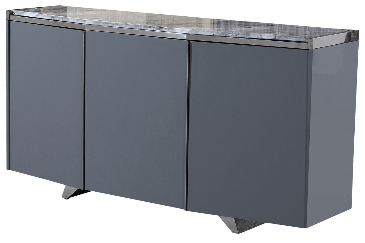 Saronno Grey Marble Top Sideboard