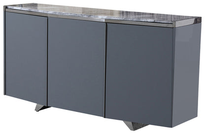Saronno Grey Marble Top Sideboard