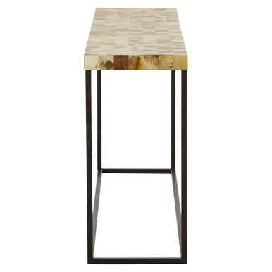 Obra Cream Mother of Pearl Console Table - Image 3