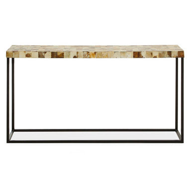 Obra Cream Mother of Pearl Console Table - Image 1