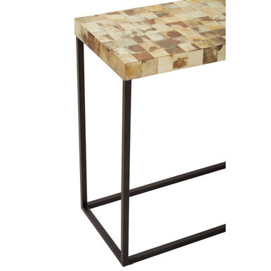 Obra Cream Mother of Pearl Console Table - Image 4