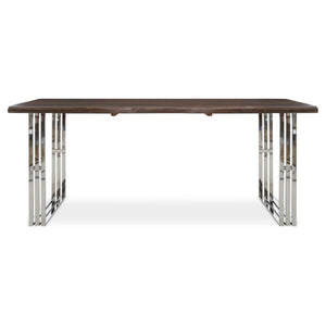 Hampstead Natural And Silver Dining Table