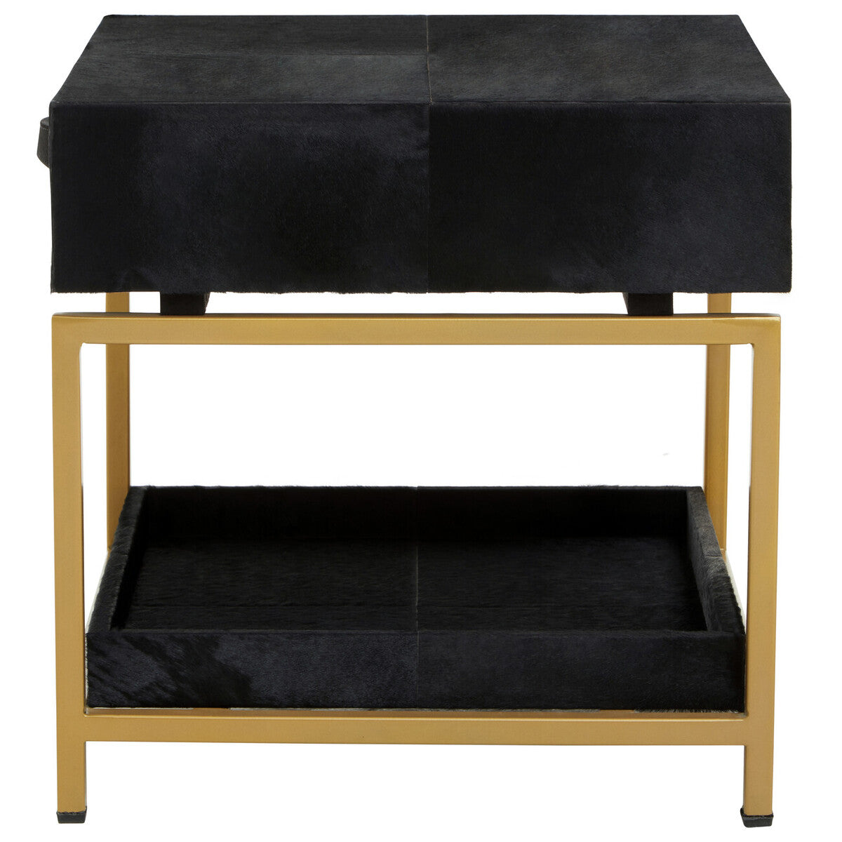 Kensington Townhouse Hair On Hide Bedside Table