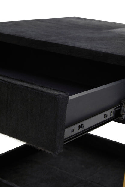 Kensington Townhouse Hair On Hide Bedside Table