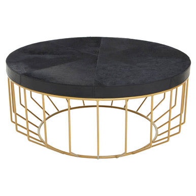 Kensington Townhouse Hair On Hide Round Coffee Table