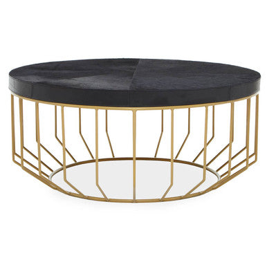 Kensington Townhouse Hair On Hide Round Coffee Table