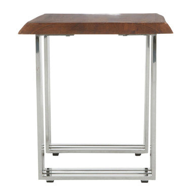 Hampstead Natural And Silver Small Console Table