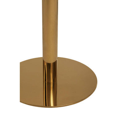 Azalea Round Marble Dining Table With Gold Base