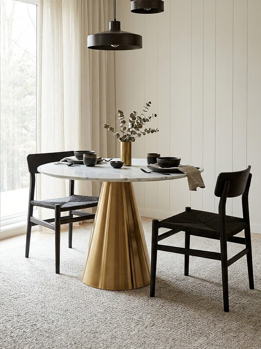 Azalea White Marble Top Dining Table - Image 6