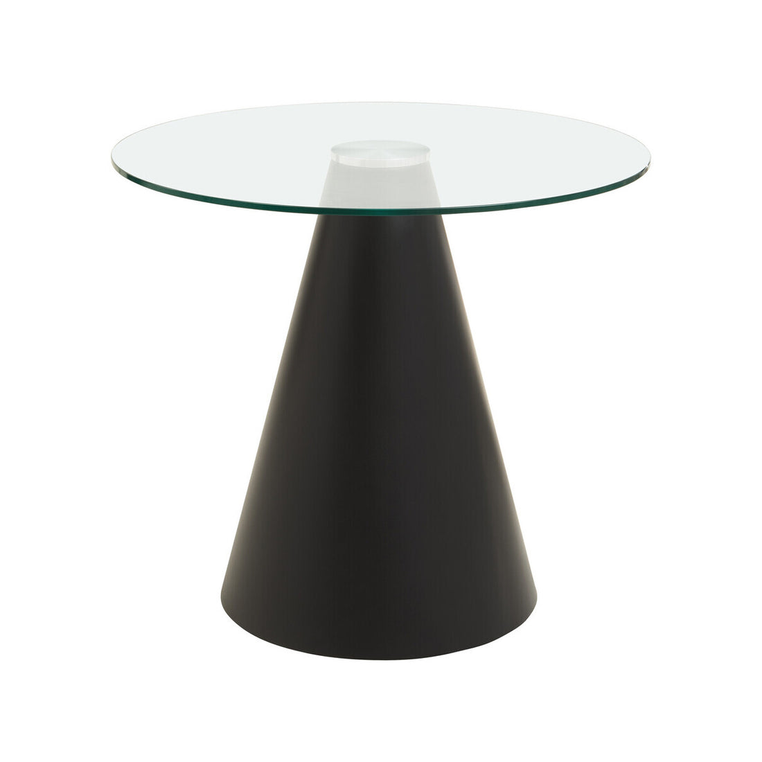 Azalea Round Clear Glass Top Dining Table