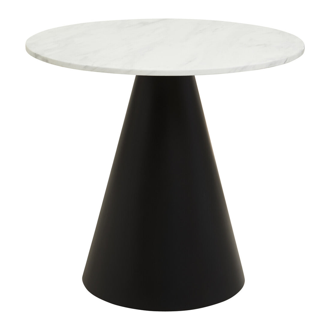Azalea Round White Marble Top Dining Table