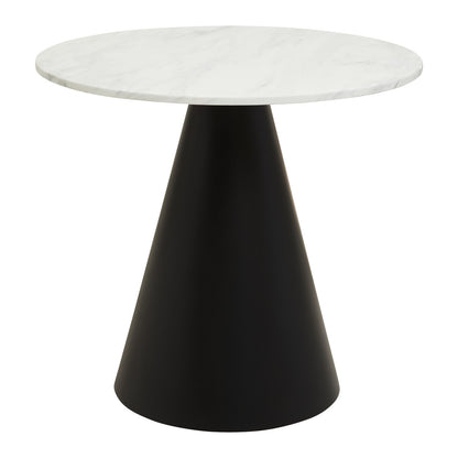 Azalea Round White Marble Top Dining Table