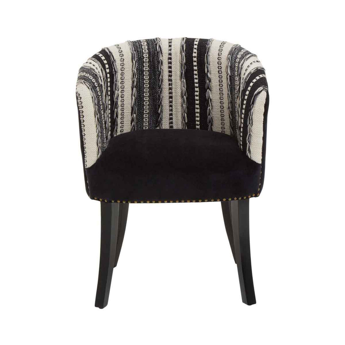Cefena Black and White Chair