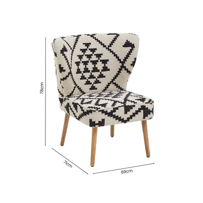 Cefena Berber Style Mango Wood Chair
