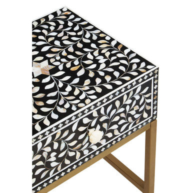 Fusion 1 Drawer Side Table with Bone Inlay - Image 9