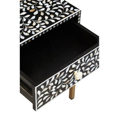 Fusion 1 Drawer Side Table with Bone Inlay - Image 10