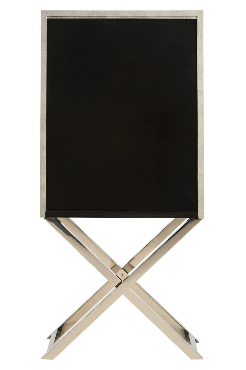 Cardona Two Door Grey Shagreen Effect Cabinet