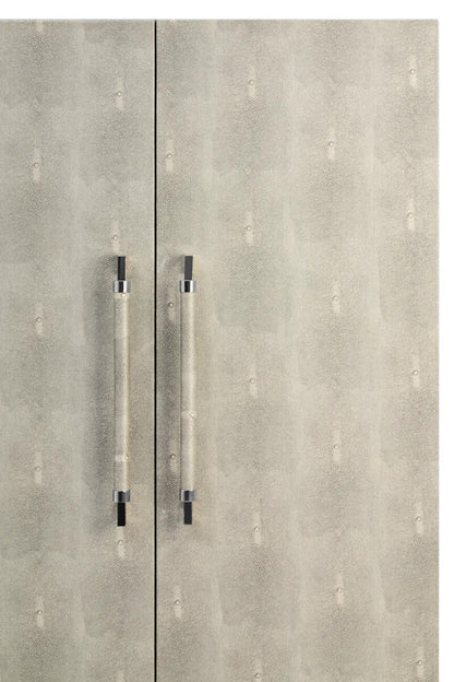 Cardona Two Door Grey Shagreen Effect Cabinet