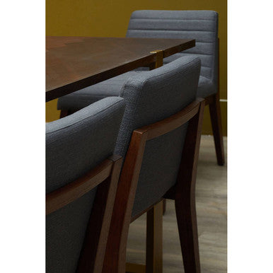 Brando Charcoal Grey Dining Chair with Oak Legs - Image 7