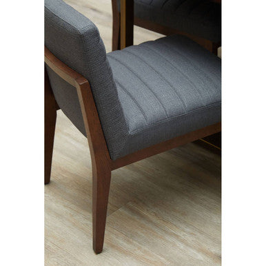 Brando Charcoal Grey Dining Chair with Oak Legs - Image 9