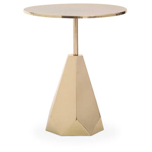 Amira Shiny Gold Side Table