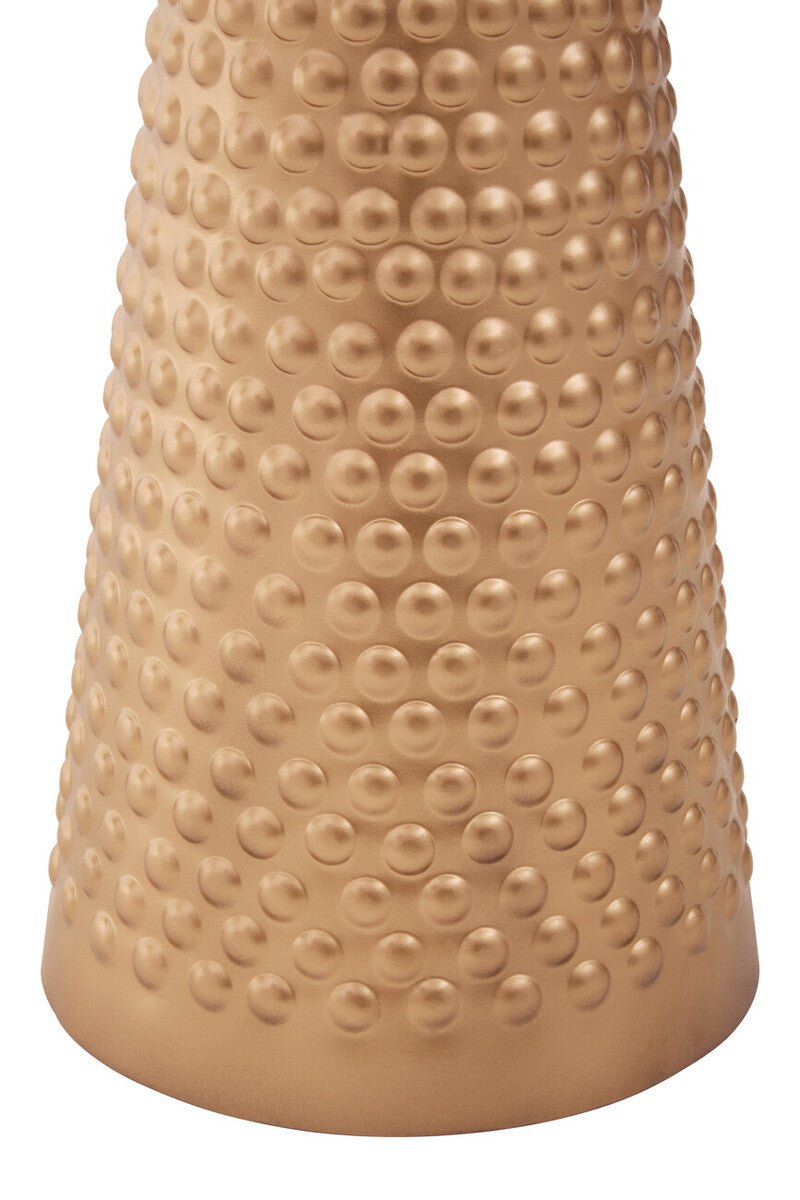 Amira White Top Gold Base Side Table